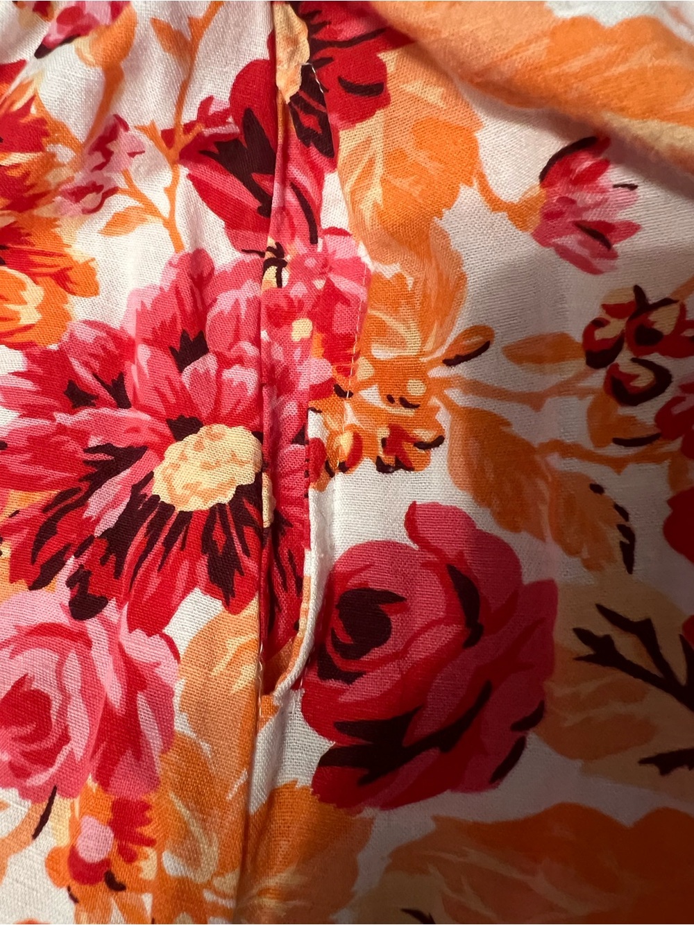 Japna Pink & Orange Floral Smocked Skirt Set - Picture 7 of 16